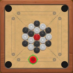 Symbol von Carrom Board -Disc Game